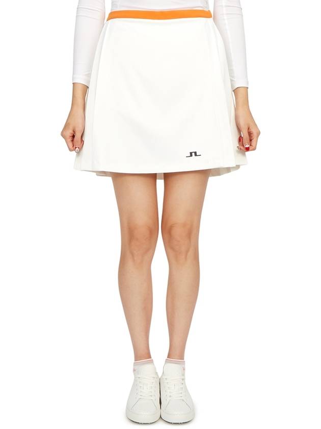 Women's Sierra Pleated Skirt White - J.LINDEBERG - BALAAN 2