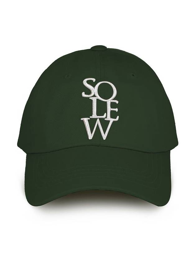 Basic logo ball cap green - SOLEW - BALAAN 1