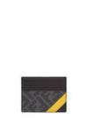 Daigonal Card Wallet Grey - FENDI - BALAAN 2