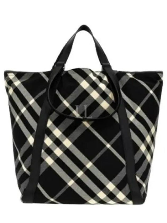 Festival Canvas Tote Bag Black - BURBERRY - BALAAN 2