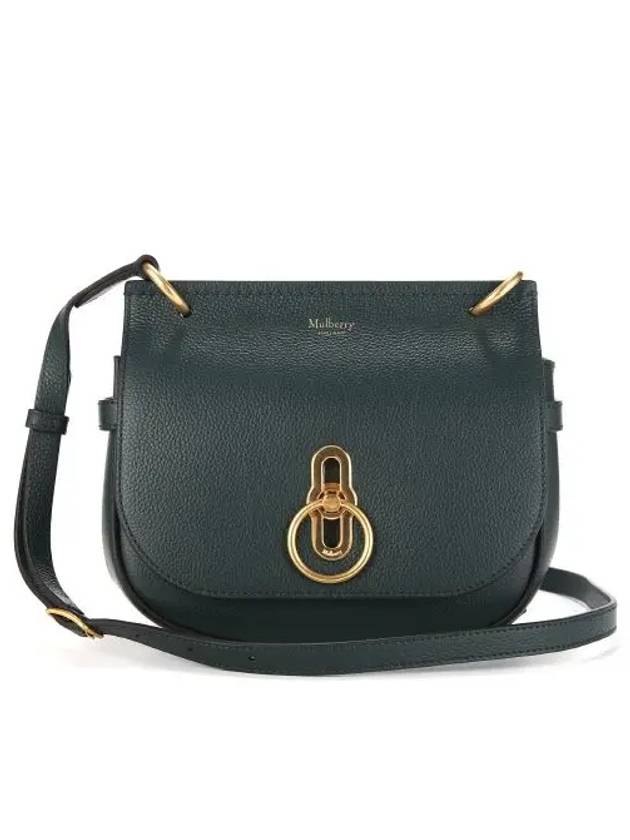 Amberley Classic Satchel Small Grain Shoulder Bag Dark Green - MULBERRY - BALAAN 3