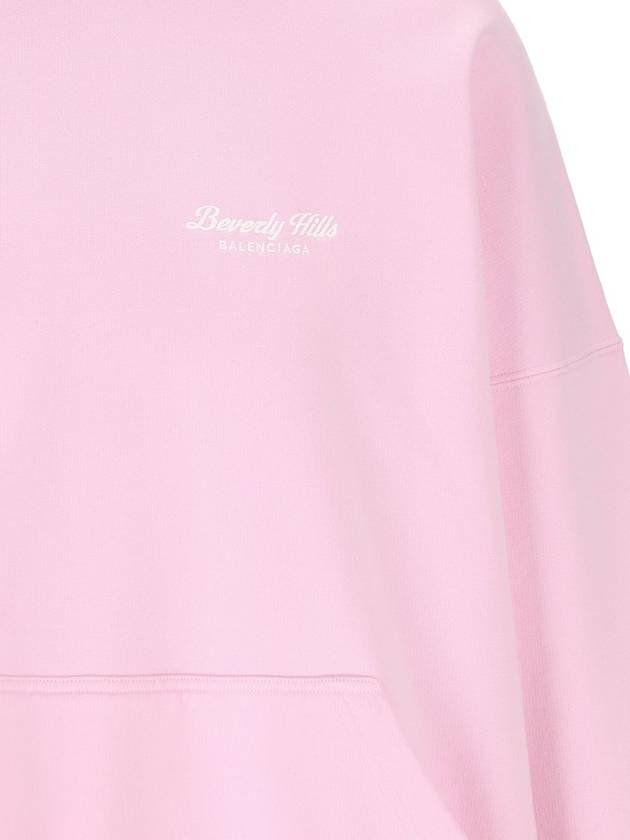 Beverly Hills Embroidered Hooded Top Pink - BALENCIAGA - BALAAN 4