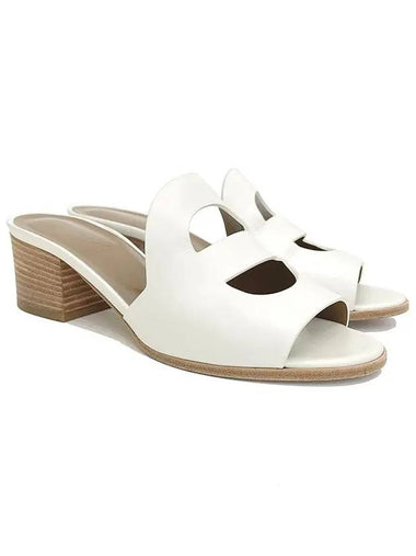 Mona Sandals 37 5 White 2HA1121 - HERMES - BALAAN 1