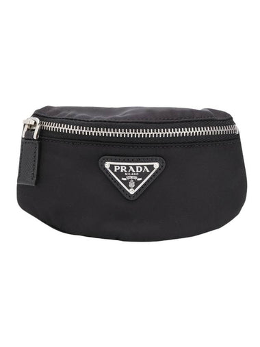 Triangle Logo Arm Banding Mini Pouch Bag Black - PRADA - BALAAN 1