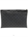 Monogram Eclipse Canvas Pochette Clutch Built in Chip M62291 - LOUIS VUITTON - BALAAN 3