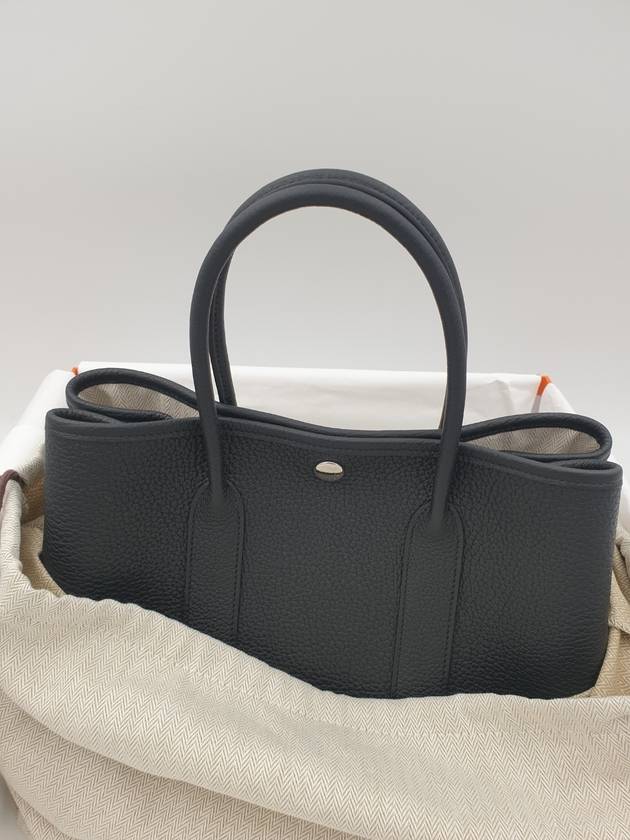 Garden Party 30 Bag Negonda Palladium Noir Black - HERMES - BALAAN 2