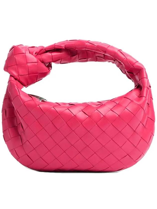 Jodie Intrecciato Small Tote Bag Pink - BOTTEGA VENETA - BALAAN 2