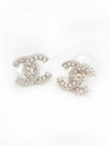 CC Logo Stone Pearl Earrings Gold - CHANEL - BALAAN 4