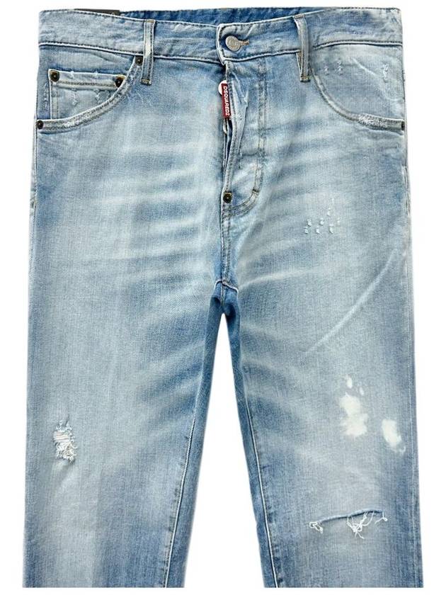 Logo Patch Tapered Cool Guy Jeans Blue - DSQUARED2 - BALAAN 4