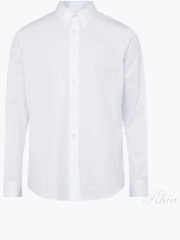 Poplin Long Sleeve Shirt White - CELINE - BALAAN 2