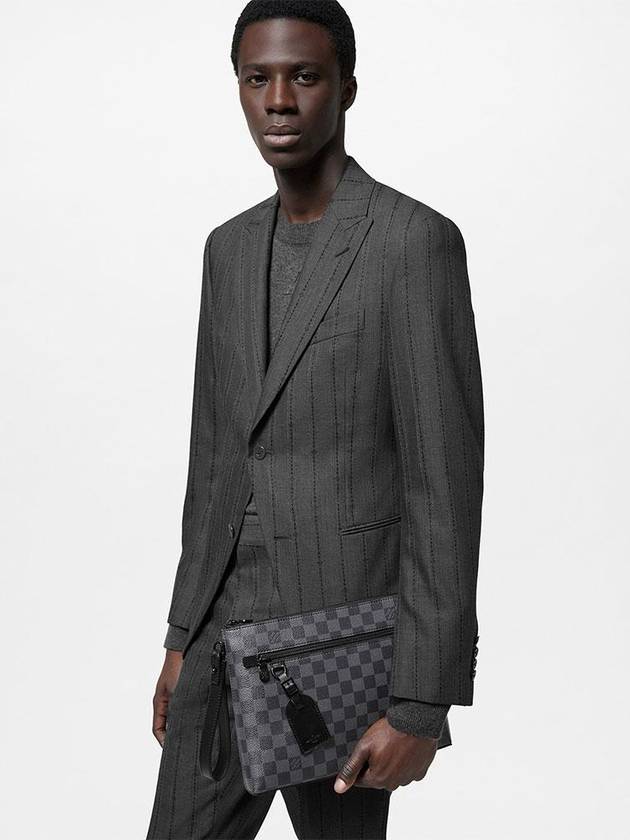 Takeoff Damier Pouch Bag Grey - LOUIS VUITTON - BALAAN 6