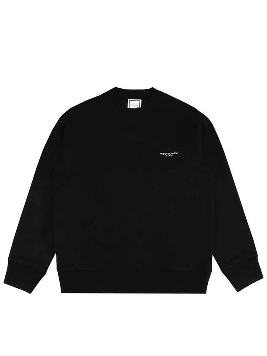 Square Label Sweatshirt Black W233TS21715B - WOOYOUNGMI - BALAAN 2