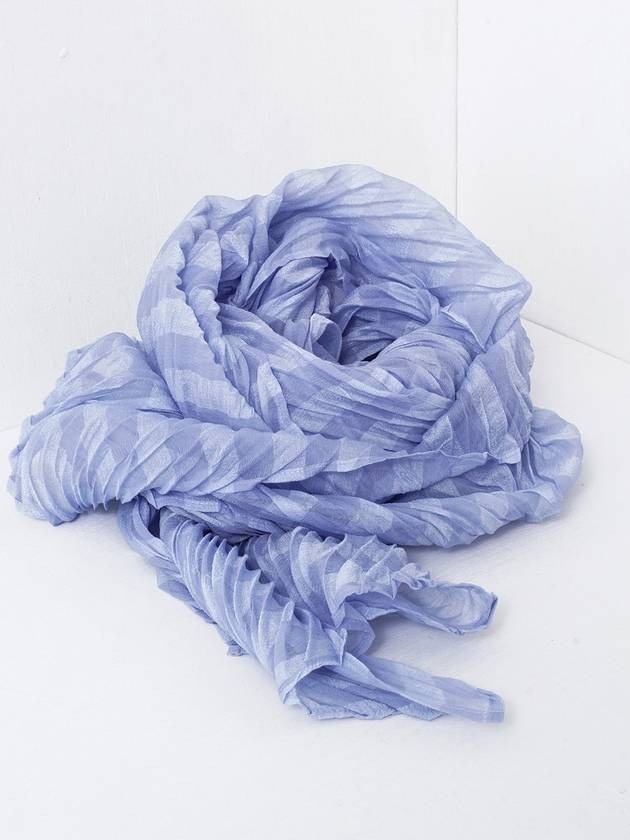 Boumura Shibori Scarf Light Blue - ISSEY MIYAKE - BALAAN 3