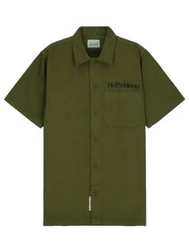 Aries Mini Problem Uniform Shirt Olive - ARIES - BALAAN 1