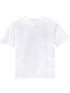 Logo Crew Neck Short Sleeve T-Shirt White - PRADA - BALAAN 2