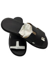 Izmir Sandal Calfskin & Noir - HERMES - BALAAN 3