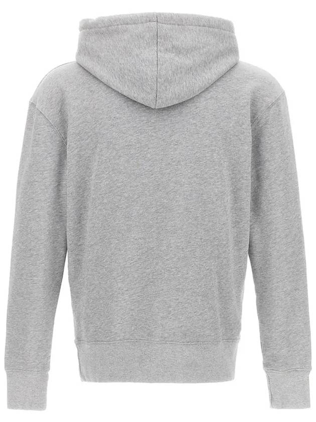 Chillax Fox Patch Classic Hoodie Grey Melange - MAISON KITSUNE - BALAAN 4