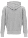 Chillax Fox Patch Classic Hoodie Grey Melange - MAISON KITSUNE - BALAAN 4