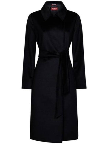 Women's Bcollag Wool Double Coat Black - MAX MARA - BALAAN 1