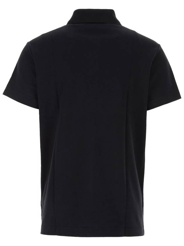 Embroidered EKD Polo Shirt Black - BURBERRY - BALAAN 3