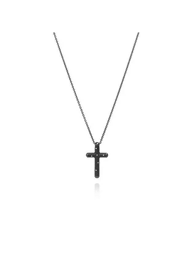 20062159 Metropolitan Cross 18K White Gold Necklace - DAMIANI - BALAAN 1