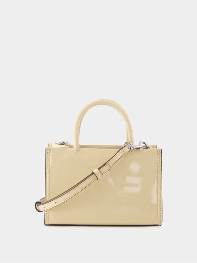 Ella Bio Patent Tote Bag Beige - TORY BURCH - BALAAN 4