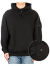 Compass Wappen Patch Cotton Hoodie Black - STONE ISLAND - BALAAN 2