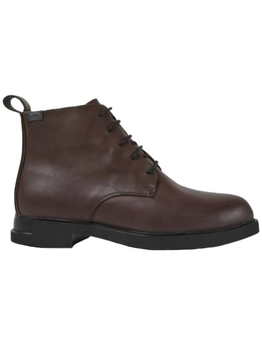 Women's Iman Gore-Tex Lace-Up Ankle Middle Boots Brown - CAMPER - BALAAN.