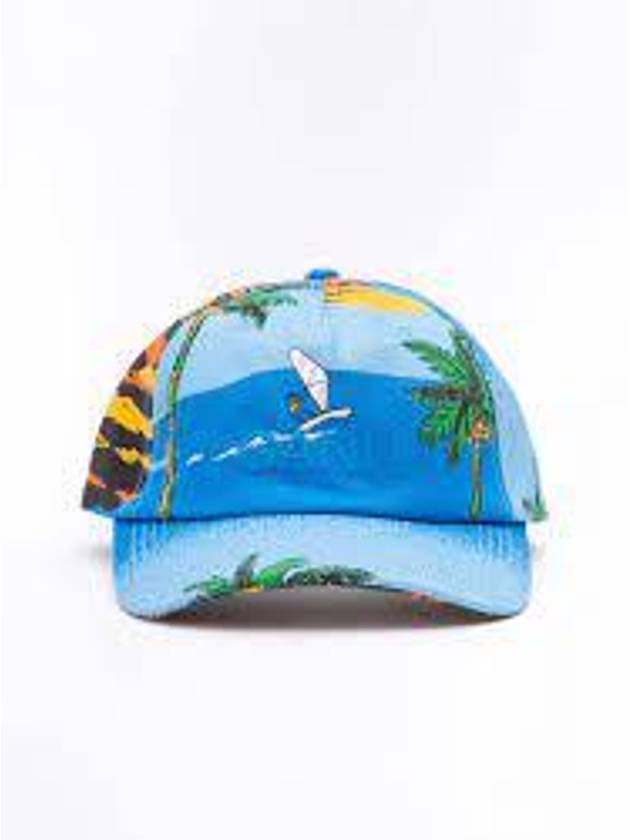 Beach Canvas Ball Cap Blue - GANNI - BALAAN 3