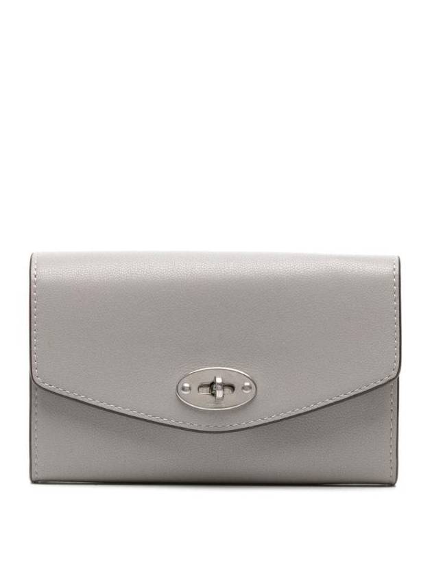 Slip Zipped Card Wallet Pale Grey - MULBERRY - BALAAN 1