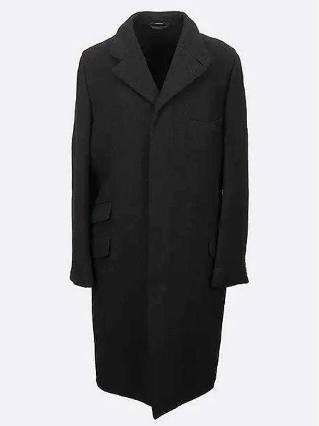 Black color cashmere blend men s coat size 50 - HERMES - BALAAN 1