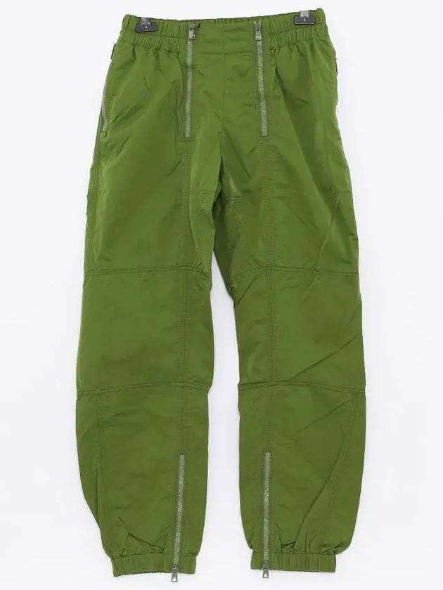 Zipper Detail Nylon Track Pants Green - BOTTEGA VENETA - BALAAN 4