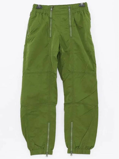 Zipper Detail Nylon Track Pants Green - BOTTEGA VENETA - BALAAN 2