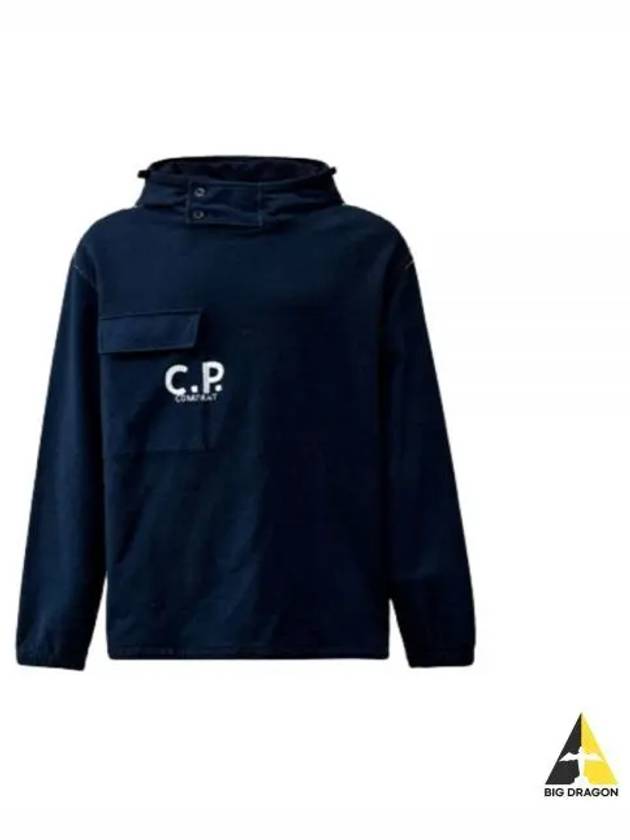 CP Company 24 Indigo Fleece Hoodie 16CMSS184A 110055W D08 - CP COMPANY - BALAAN 2