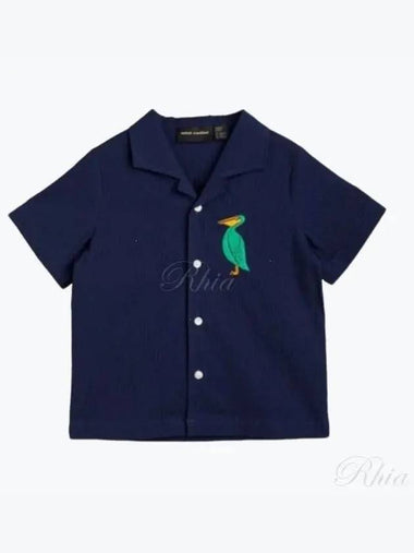 Kids Short Sleeve Shirt Top 2362011060 Blue - MINI RODINI - BALAAN 1