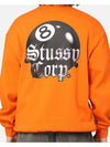 AU Australia 8BALL CORP Fleece Sweatshirt ST024W1204 Coral MENS - STUSSY - BALAAN 4