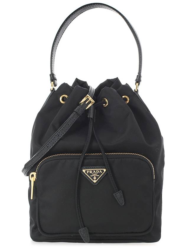 Duet Re-Nylon Bucket Bag Black - PRADA - BALAAN 2