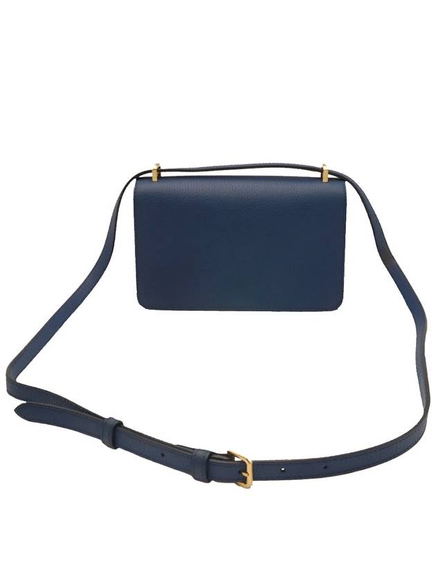 Blue Leather Grainy Mini TB Cross Bag 8063125 - BURBERRY - BALAAN 3