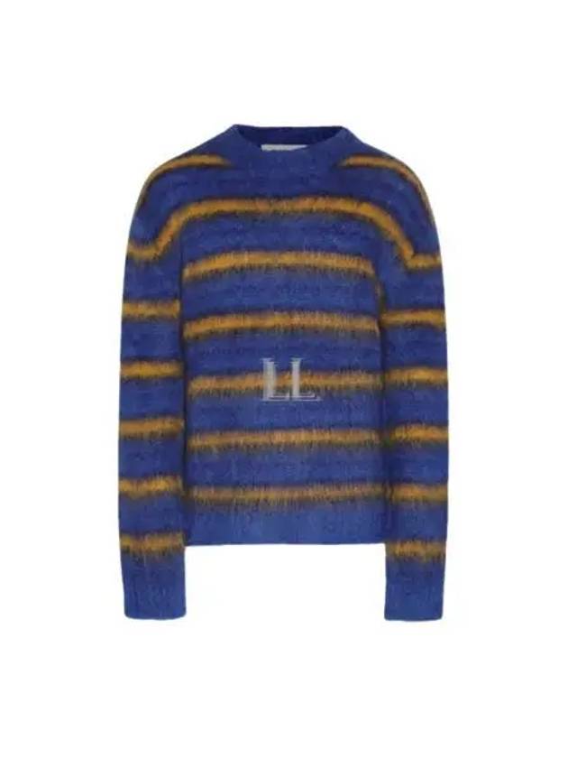 Stripe Mohair Knit Top Blue - MARNI - BALAAN 2