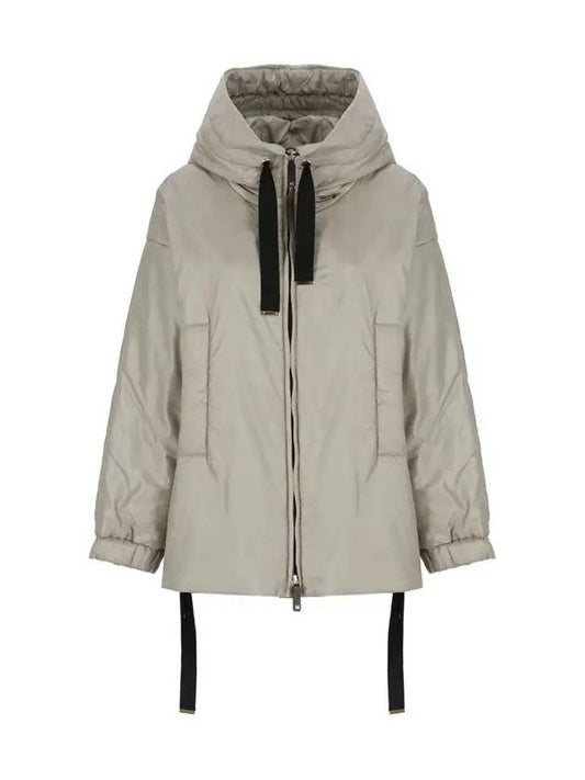 Women's Greenfe Zip Up Hoodie Light Grey - MAX MARA - BALAAN 2