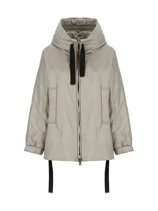 Women's Greenfe Zip Up Hoodie Light Grey - MAX MARA - BALAAN 3