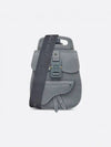 Gallop Grained Calfskin Sling Cross Bag Deep Grey - DIOR - BALAAN 2