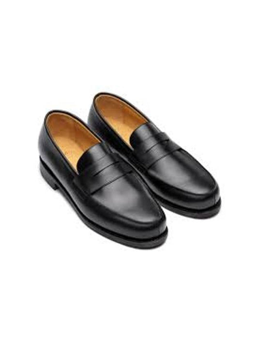 Adonis H Plain Leather Loafer Black - PARABOOT - BALAAN 2