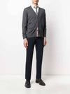 Men's Classic Three-Stripe Backstripe Wool Cardigan Dark Grey - THOM BROWNE - BALAAN 7