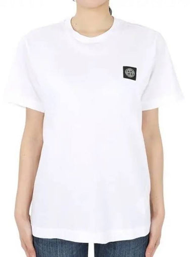 Stone Kids Waffen Logo Patch Short Sleeve White 801620147 V0001 14A Adult Wearable 270561 1064318 - STONE ISLAND - BALAAN 1