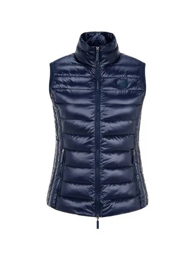 Women s Circle Patch Duck Down Padding Vest Dark Navy 270666 - ARMANI EXCHANGE - BALAAN 1