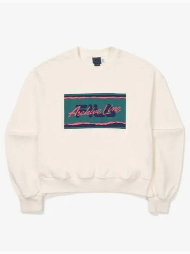 Archive Semi Crop Sweatshirt FE2POF6101FCRM - FILA - BALAAN 1