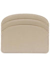 Demi Lune Card Wallet Light Beige - A.P.C. - BALAAN 4