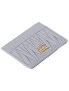 Materasse Nappa Leather Card Wallet Pearl Grey - MIU MIU - BALAAN 3