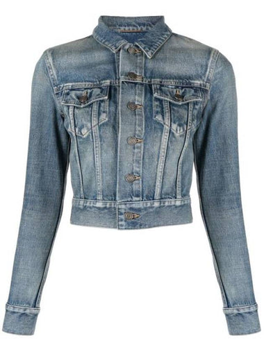 Pocket Denim Jacket Blue - SAINT LAURENT - BALAAN 1